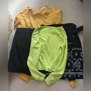 4 Piece Set - 2 Skirts, 1 Dress, 1 Sweater